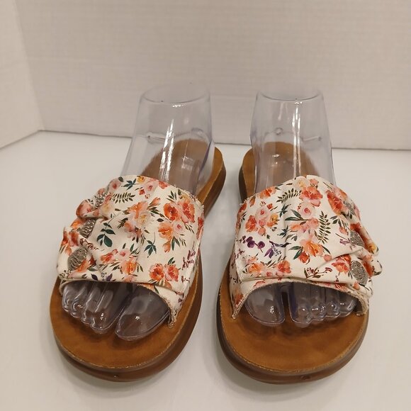 Blowfish Malibu Sunrise Floral Slide Slip On Sandals Size 9 M - Picture 3 of 8